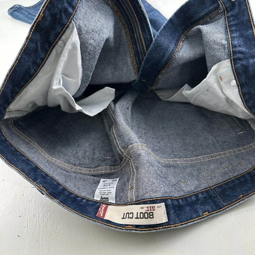 VTG Y2K Levi’s 517 Bootcut Jeans Men’s 40x32 Tag 42 Blue Dark Wash  Western